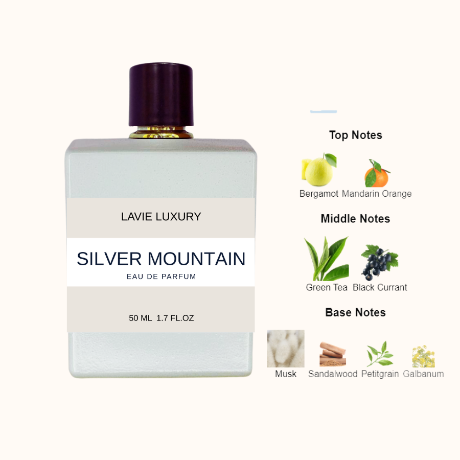 Lavie Silver Mountain – Fresh Musky Citrus Eau de Parfum (Unisex)