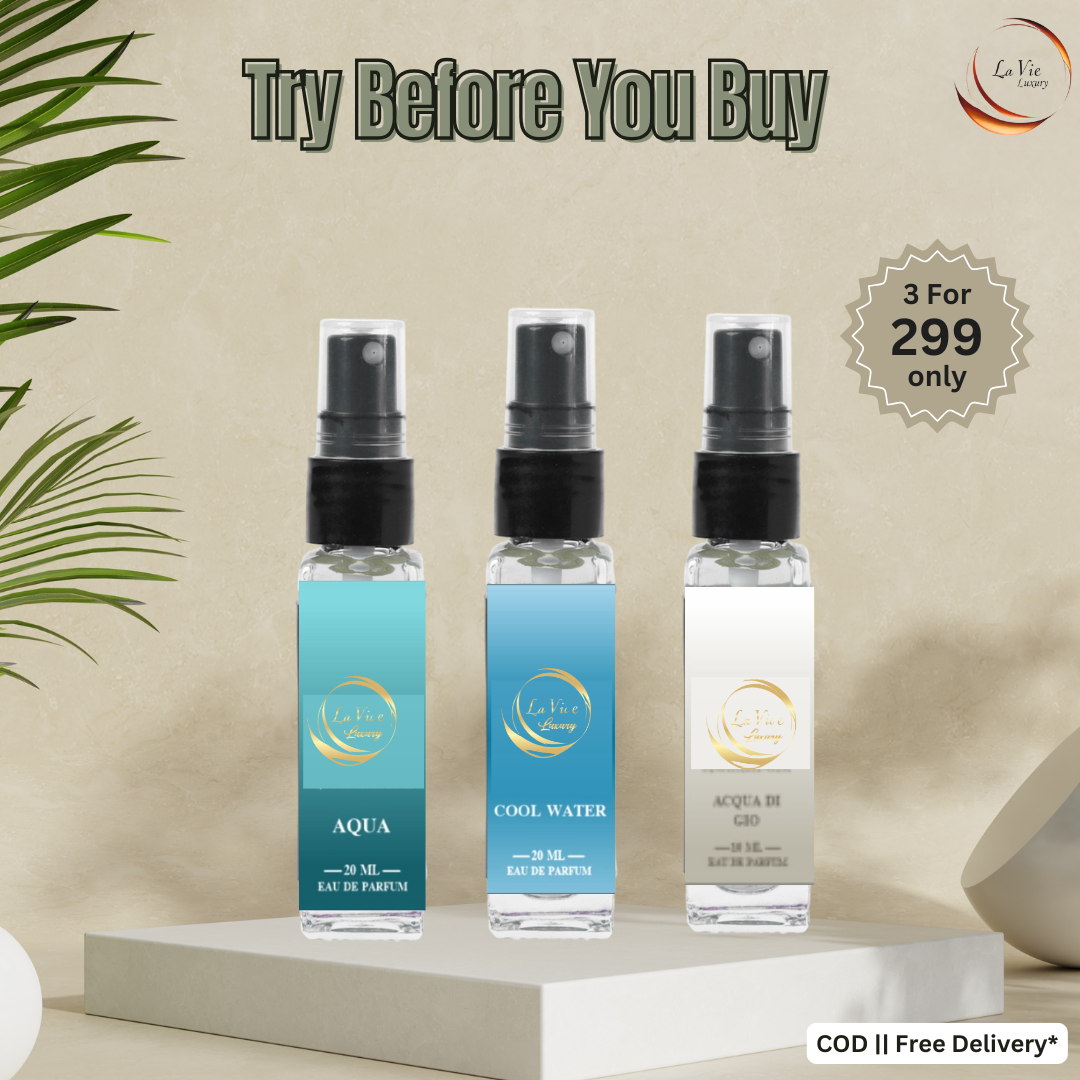 Trial Pack Of - AQUA, COOL WATER and AQUA DI GIO.
