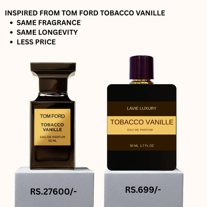 Lavie Tobacco Vanilla – Warm Spicy Tobacco Gourmand Eau de Parfum (Unisex)