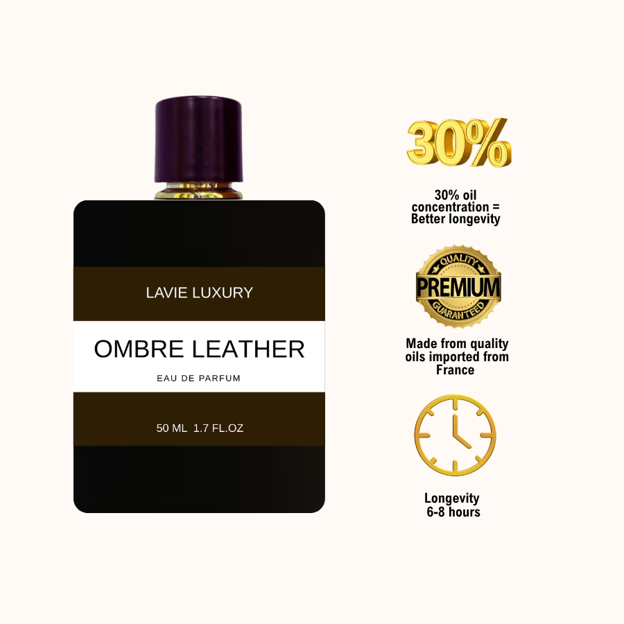 Lavie Ombre Leather – Rich Leather Amber Eau de Parfum (Unisex)
