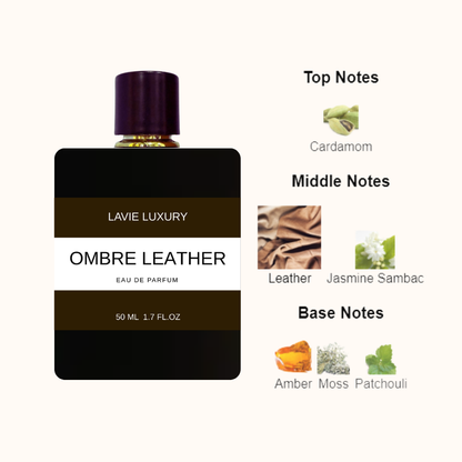 Lavie Ombre Leather – Rich Leather Amber Eau de Parfum (Unisex)