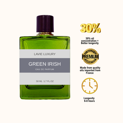 Lavie Green Irish – Fresh Green Woody Eau de Parfum for Men