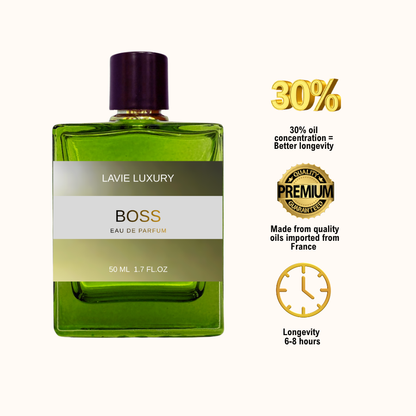Lavie Boss – Fresh Fruity Aromatic Eau de Parfum for Men