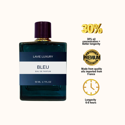 Lavie Bleu – Fresh Woody Aromatic Eau de Parfum for Men