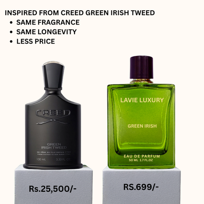 Lavie Green Irish – Fresh Green Woody Eau de Parfum for Men