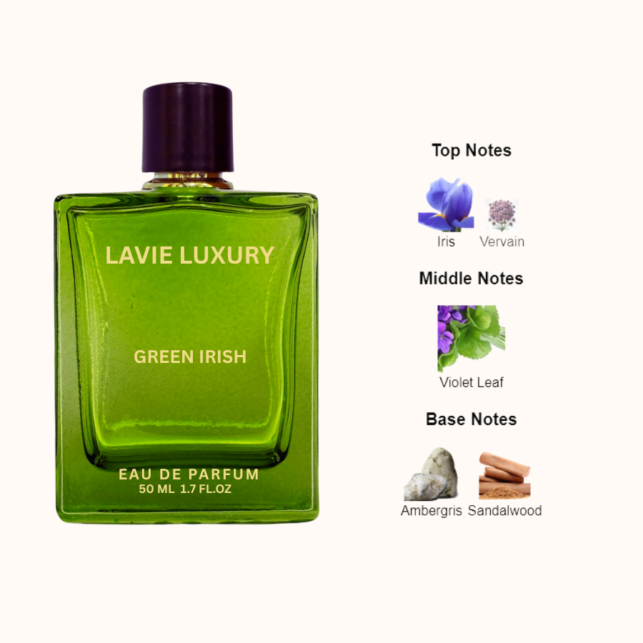 Lavie Green Irish – Fresh Green Woody Eau de Parfum for Men