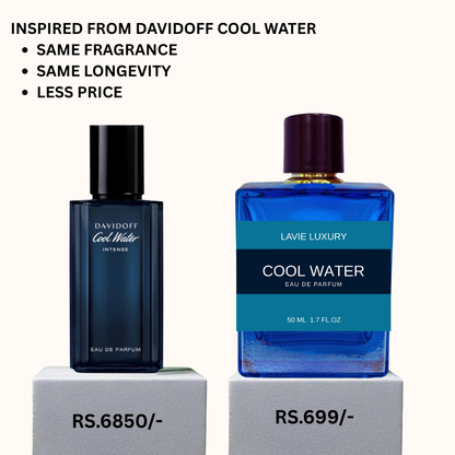 Lavie Cool Water Intense – Fresh Sweet Aquatic Eau de Parfum for Men