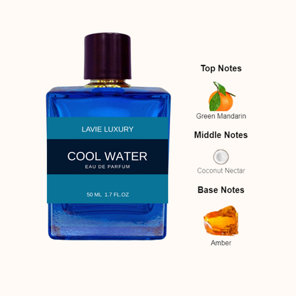 Lavie Cool Water Intense – Fresh Sweet Aquatic Eau de Parfum for Men