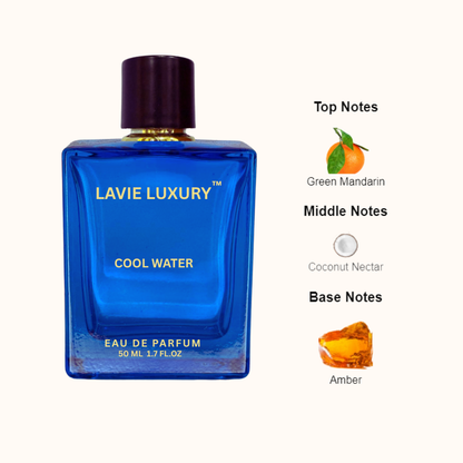 Lavie Cool Water Intense – Fresh Sweet Aquatic Eau de Parfum for Men
