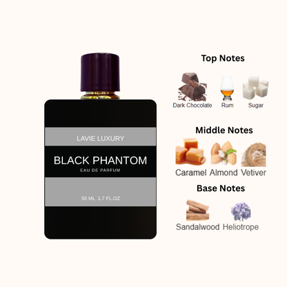 Lavie Black Phantom – Dark Gourmand Coffee Eau de Parfum (Unisex)