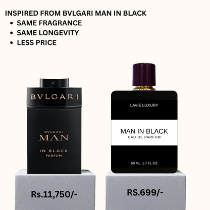 Lavie Man in Black – Intense Spicy Amber Eau de Parfum for Men