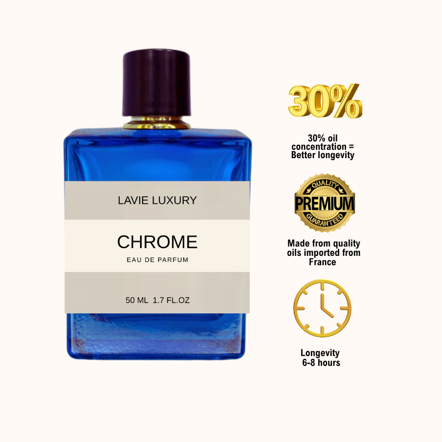 Lavie Chrome – Fresh Citrus Aquatic Eau de Parfum for Men