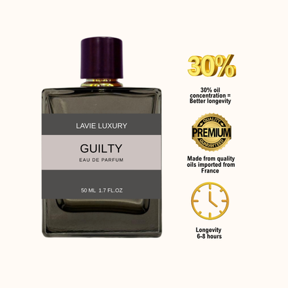Lavie Guilty Pour Homme – Fresh Woody Aromatic Eau de Parfum for Men
