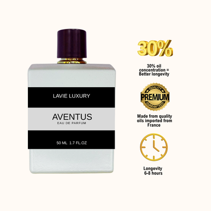 Lavie Aventus – Fruity Smoky Woody Eau de Parfum for Men