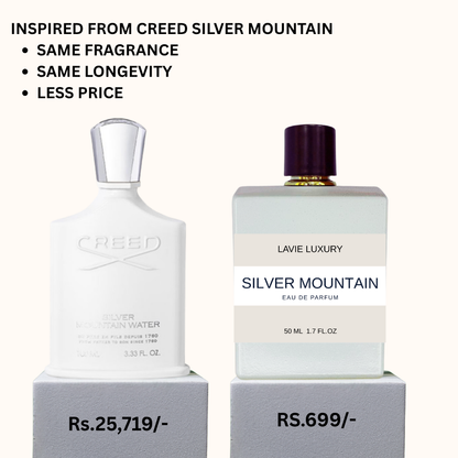 Lavie Silver Mountain – Fresh Musky Citrus Eau de Parfum (Unisex)