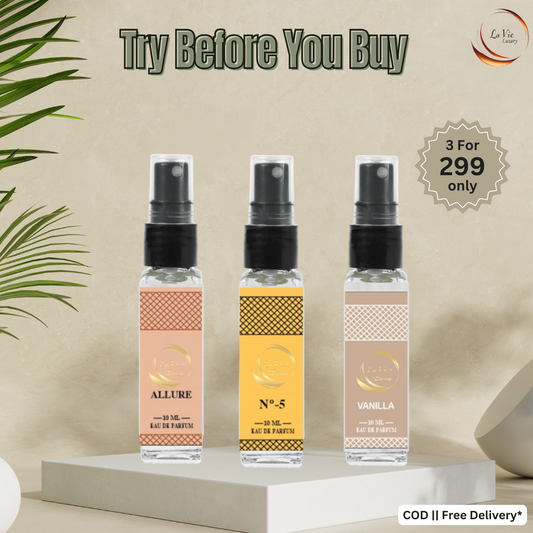 Trial Pack Of - Allure, Chanel NO.5, Vanilla.
