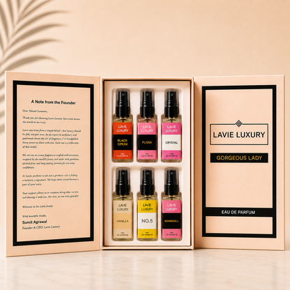 Gorgeous Lady Collection Discovery Set – 6 Luxury Fragrances for Every Woman