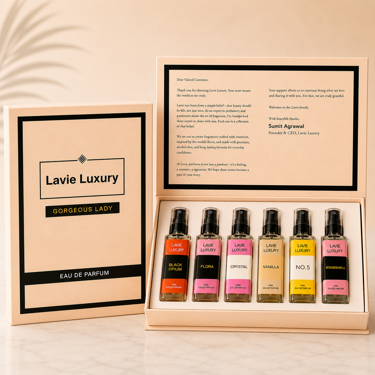 Gorgeous Lady Collection Discovery Set – 6 Luxury Fragrances for Every Woman