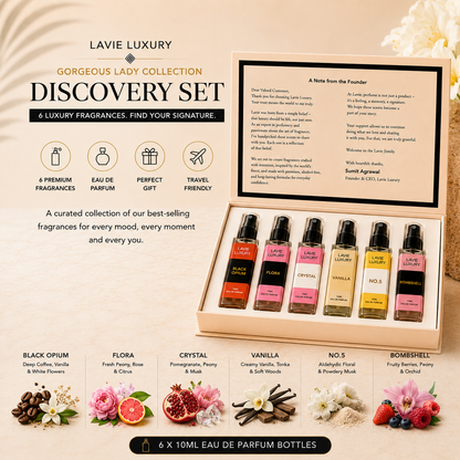 Gorgeous Lady Collection Discovery Set – 6 Luxury Fragrances for Every Woman