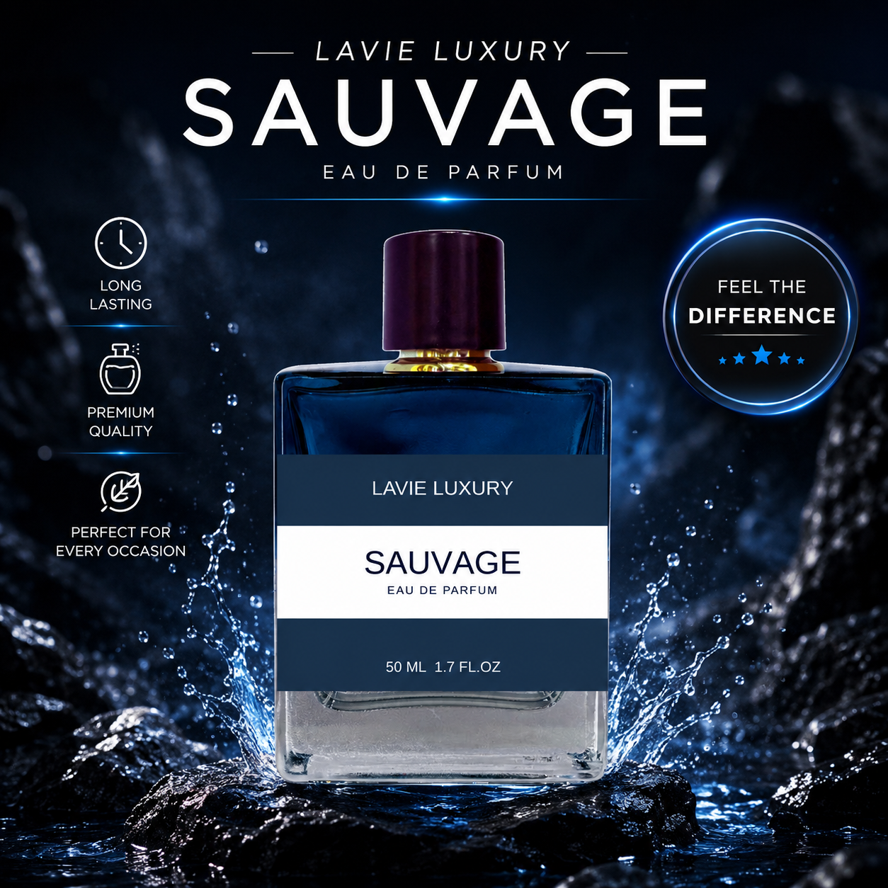 Lavie Sauvage – Fresh Spicy Aromatic Eau de Parfum for Men