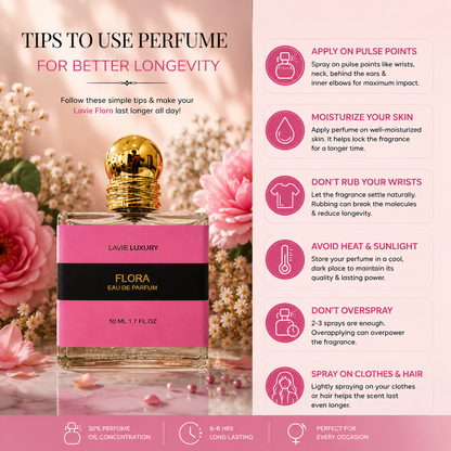 Lavie Flora – Elegant Floral Fruity Eau de Parfum for Women-100 ML