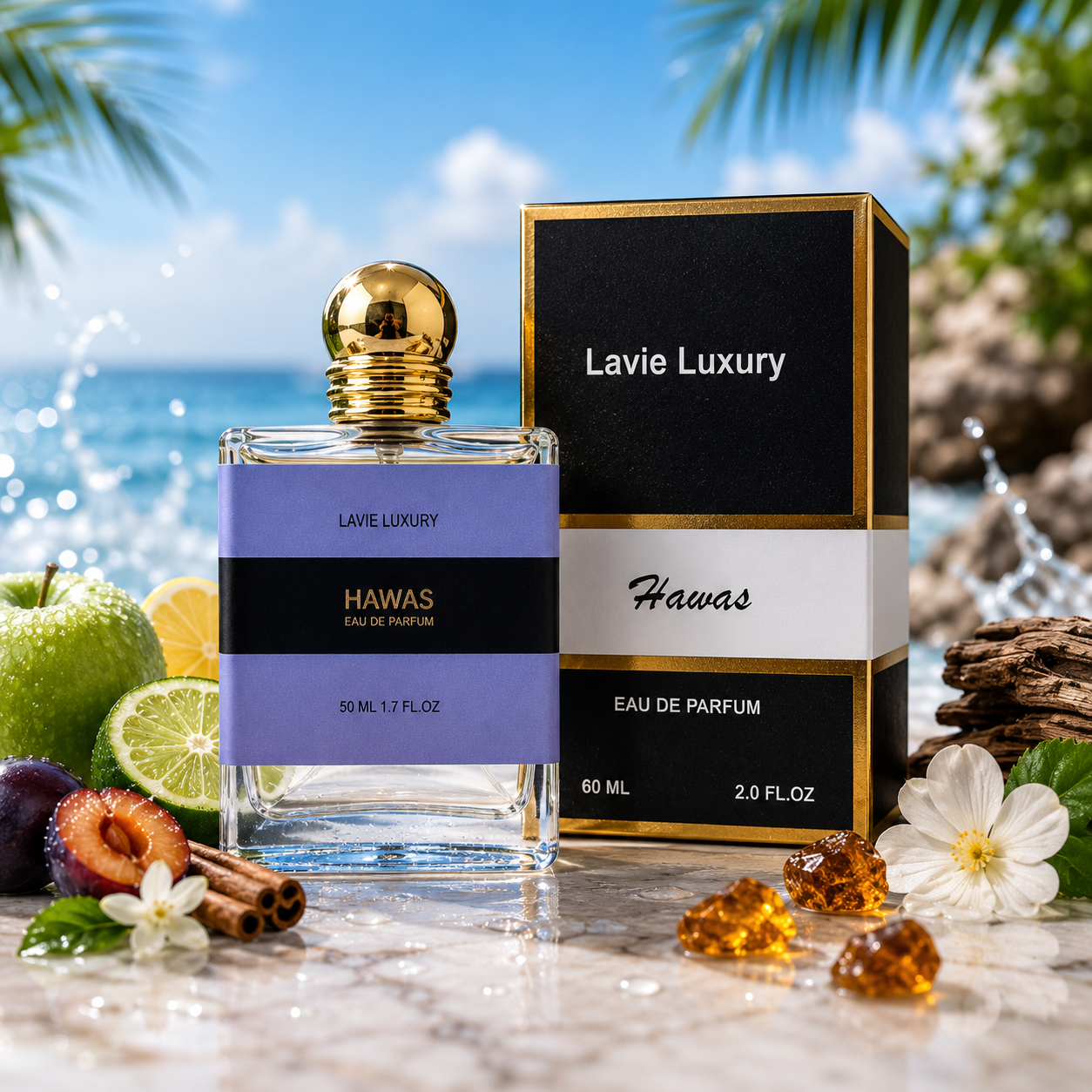 Lavie Hawas – Fresh Aquatic Sweet Eau de Parfum for Men