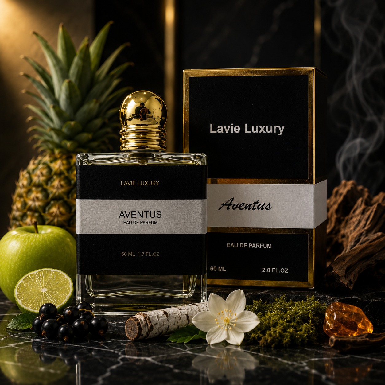 Lavie Aventus – Fruity Smoky Woody Eau de Parfum for Men