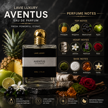 Lavie Aventus – Fruity Smoky Woody Eau de Parfum for Men