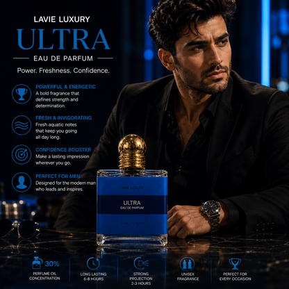 Lavie Ultra – Sweet Spicy Amber Eau de Parfum for Men