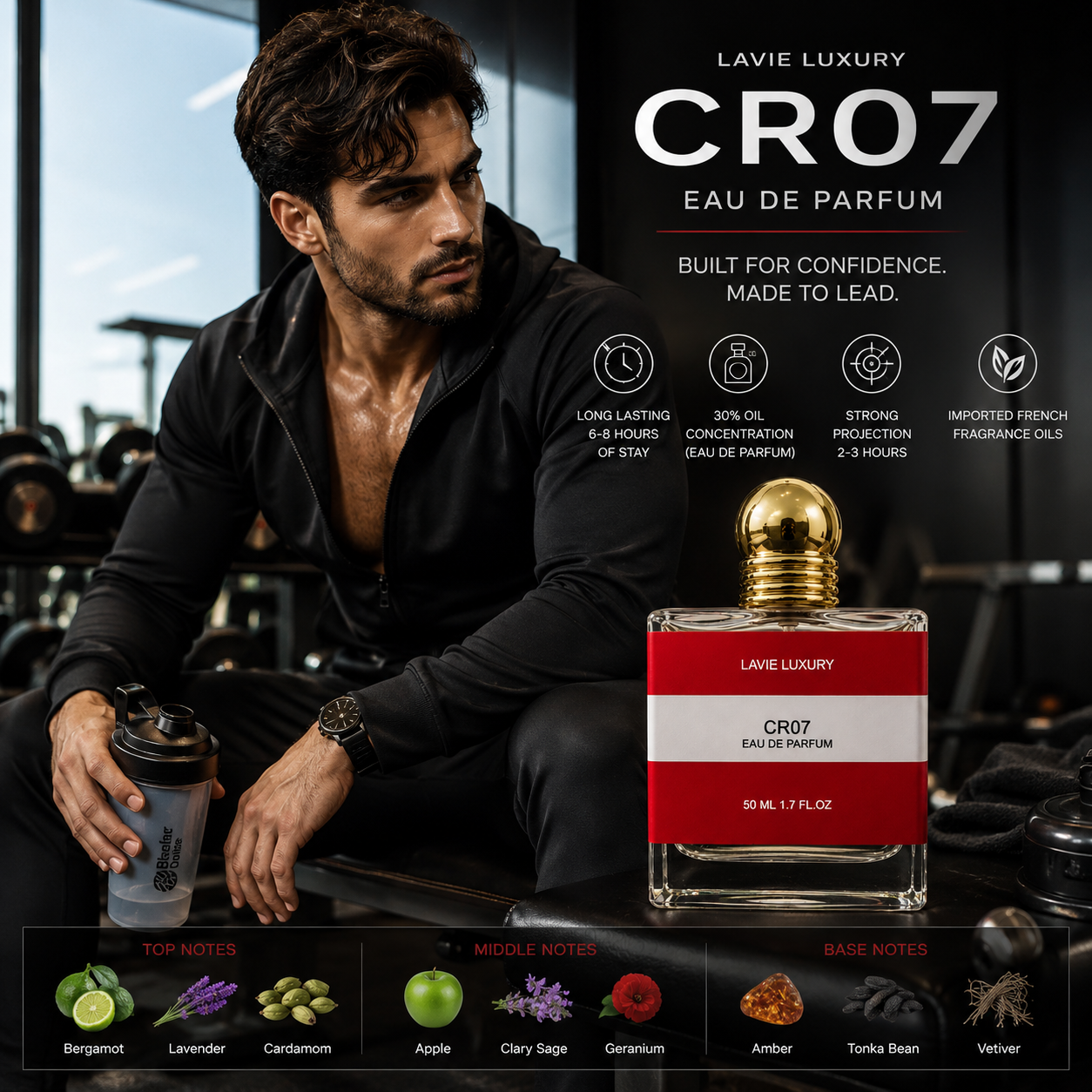 Lavie CR07 – Fresh Aromatic Woody Eau de Parfum for Men