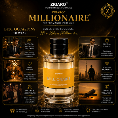 Zigaro Millionaire™ Performance Perfume for Men