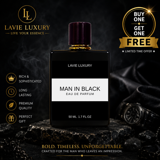 Lavie Man in Black – Intense Spicy Amber Eau de Parfum for Men