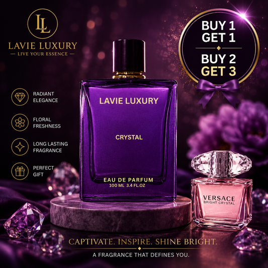 Lavie Crystal – Fresh Floral Fruity Eau de Parfum for Women-100 ML