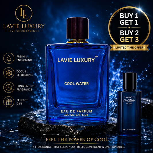 Lavie Cool Water Intense – Fresh Sweet Aquatic Eau de Parfum for Men-100ML