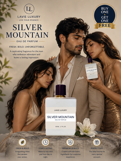 Lavie Silver Mountain – Fresh Musky Citrus Eau de Parfum (Unisex)