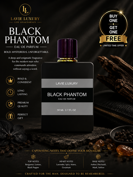 Lavie Black Phantom – Dark Gourmand Coffee Eau de Parfum (Unisex)
