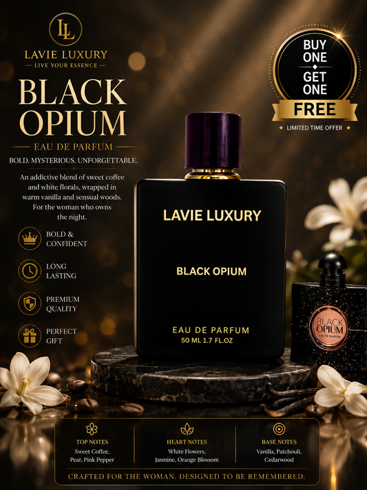 Lavie Black Opium – Sweet Coffee Floral Eau de Parfum for Women