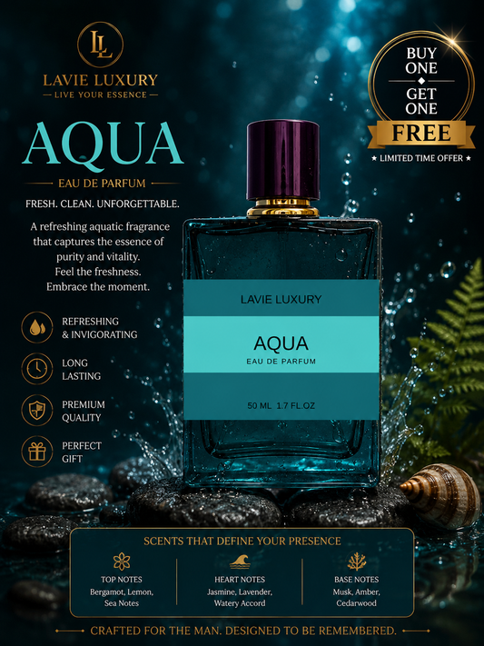 Lavie Aqua – Fresh Marine Aromatic Eau de Parfum for Men