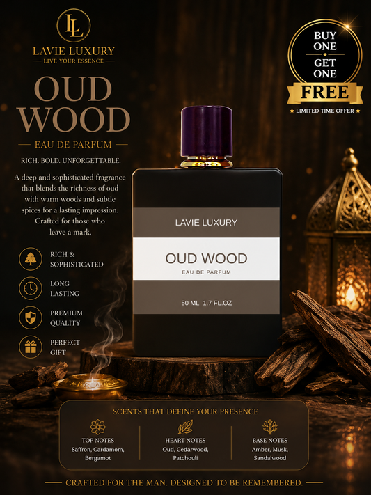 Lavie Oud Wood – Smooth Woody Oud Eau de Parfum (Unisex)