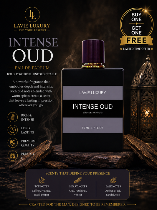 Lavie Intense Oud – Deep Smoky Oud Eau de Parfum (Unisex)
