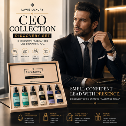CEO Collection Discovery Set – 6 Executive Luxury Fragrances in One Box