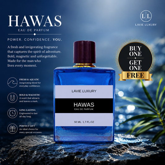 Lavie Hawas – Fresh Aquatic Sweet Eau de Parfum for Men