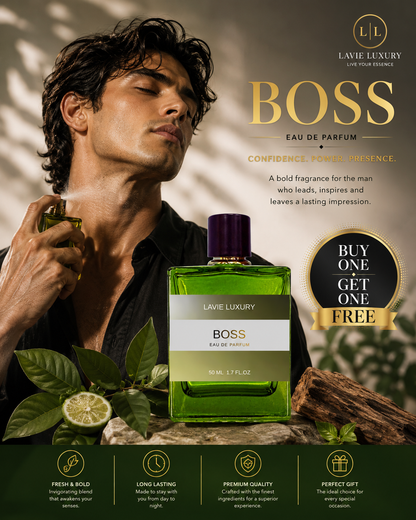 Lavie Boss – Fresh Fruity Aromatic Eau de Parfum for Men