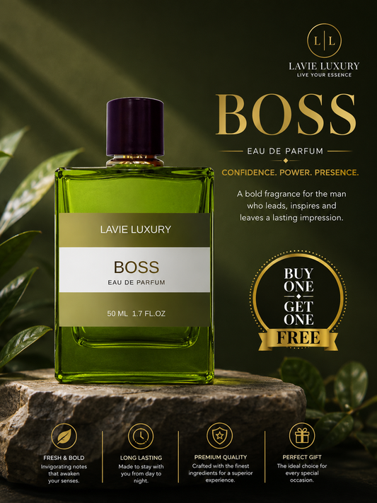 Lavie Boss – Fresh Fruity Aromatic Eau de Parfum for Men