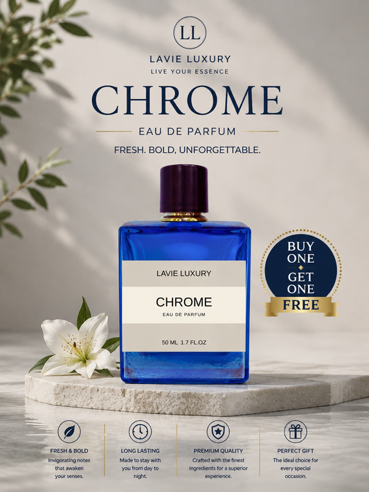 Lavie Chrome – Fresh Citrus Aquatic Eau de Parfum for Men