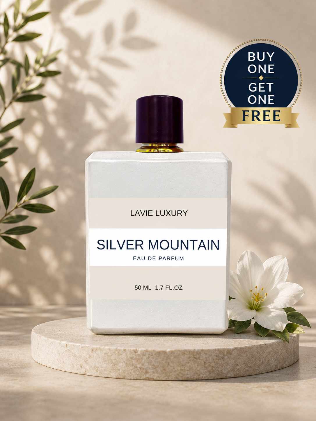 Lavie Silver Mountain – Fresh Musky Citrus Eau de Parfum (Unisex)