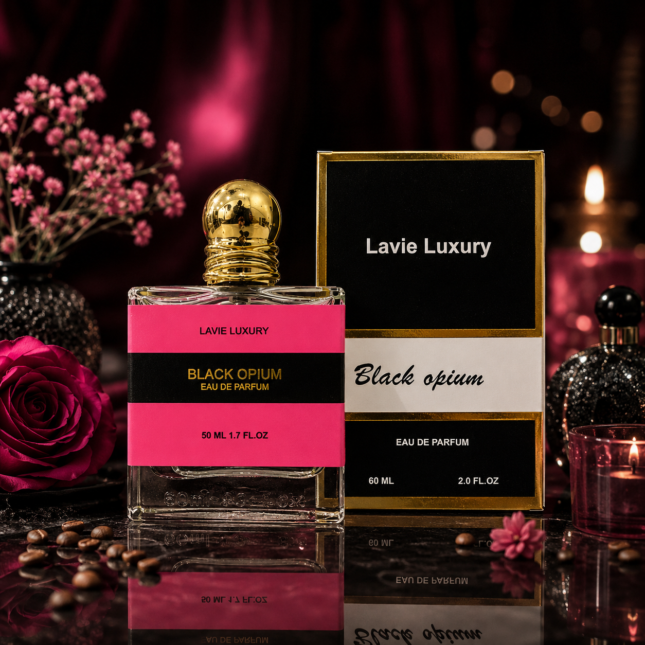 Lavie Black Opium – Sweet Coffee Floral Eau de Parfum for Women