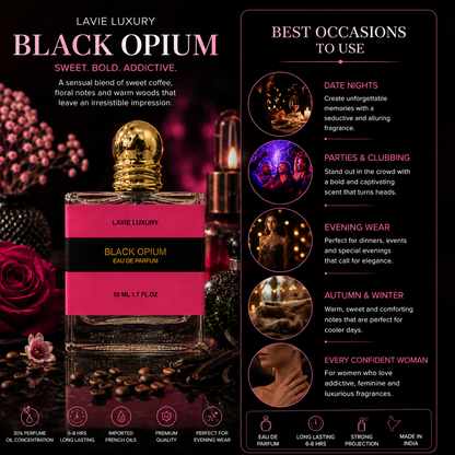 Lavie Black Opium – Sweet Coffee Floral Eau de Parfum for Women