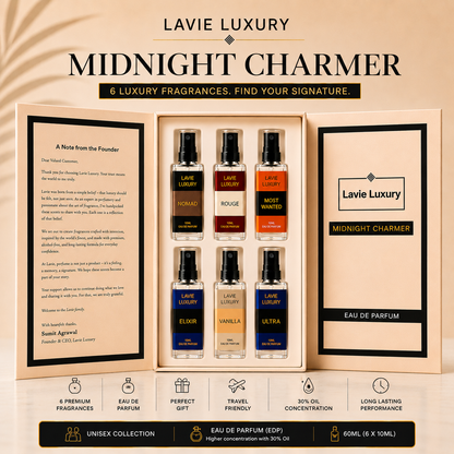 Midnight Charmer Discovery Set – 6 Luxury Fragrances for Unforgettable Nights