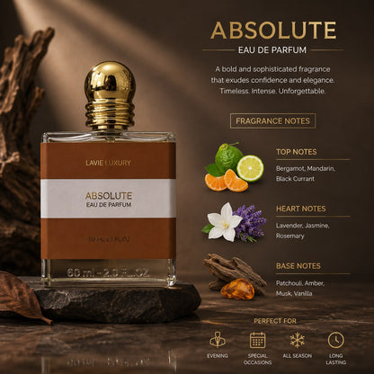 Lavie Absolute – Smoky Woody Leather Eau de Parfum for Men